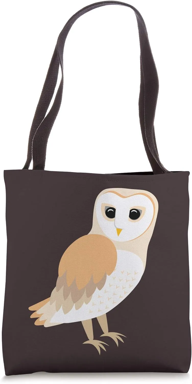 Elegant Drawing of a Barn Owl Tote Bag