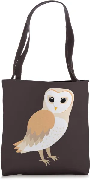 Elegant Drawing of a Barn Owl Tote Bag