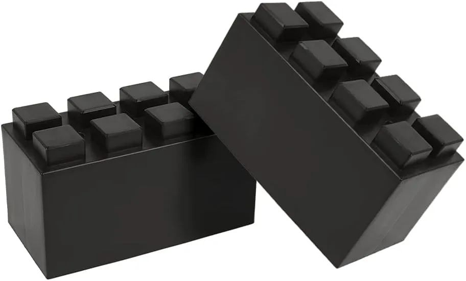 EverBlock 12' x 6' Full Size Plastic Modular Bulk Pack | Giant Building Blocks | Easy to Connect & Reuse | Indoor & Outdoor Use | Build Displays & Structures | Black