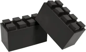 EverBlock 12' x 6' Full Size Plastic Modular Bulk Pack | Giant Building Blocks | Easy to Connect & Reuse | Indoor & Outdoor Use | Build Displays & Structures | Black