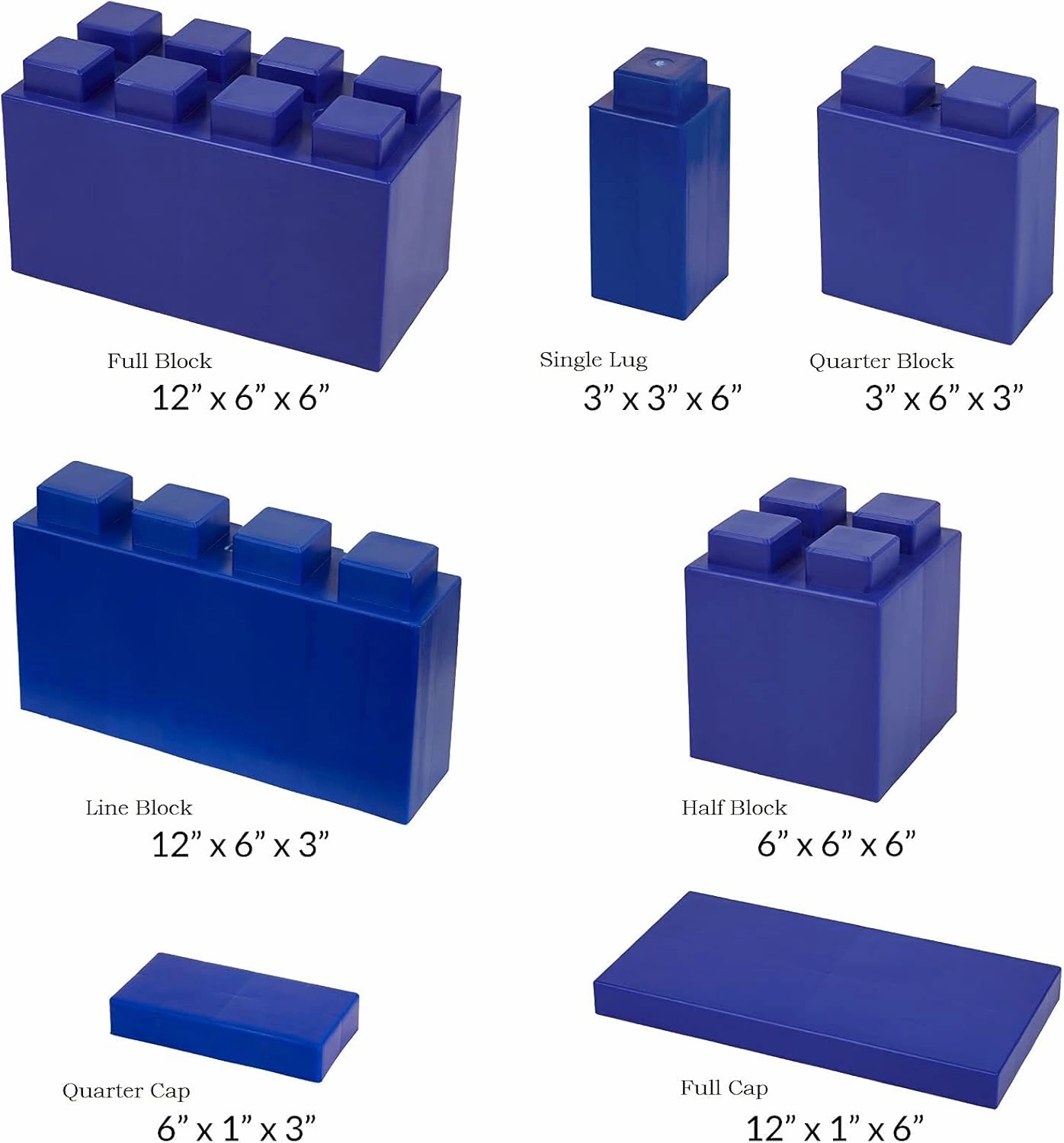 EverBlock 12' x 6' Full Size Plastic Modular Bulk Pack | Giant Building Blocks | Easy to Connect & Reuse | Indoor & Outdoor Use | Build Displays & Structures | Green