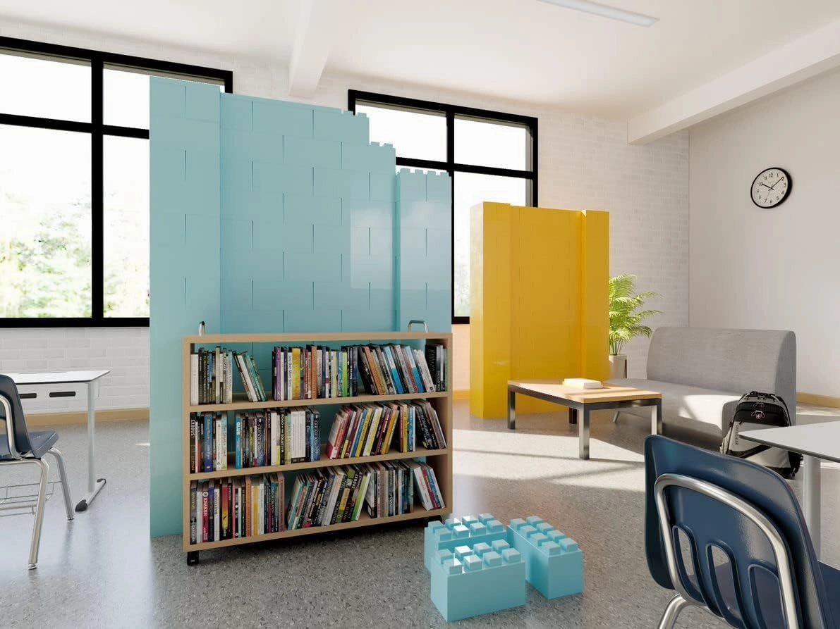 EverBlock 12' x 6' Full Size Plastic Modular Bulk Pack | Giant Building Blocks | Easy to Connect & Reuse | Indoor & Outdoor Use | Build Displays & Structures | Green