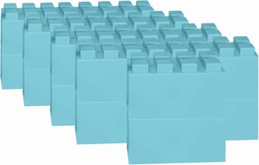 EverBlock 12' x 6' Full Size Plastic Modular Bulk Pack | Giant Building Blocks | Easy to Connect & Reuse | Indoor & Outdoor Use | Build Displays & Structures | Light Blue
