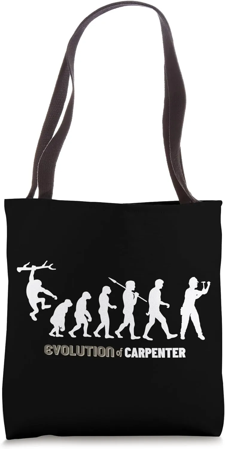 Evolution Of Carpenter Tote Bag