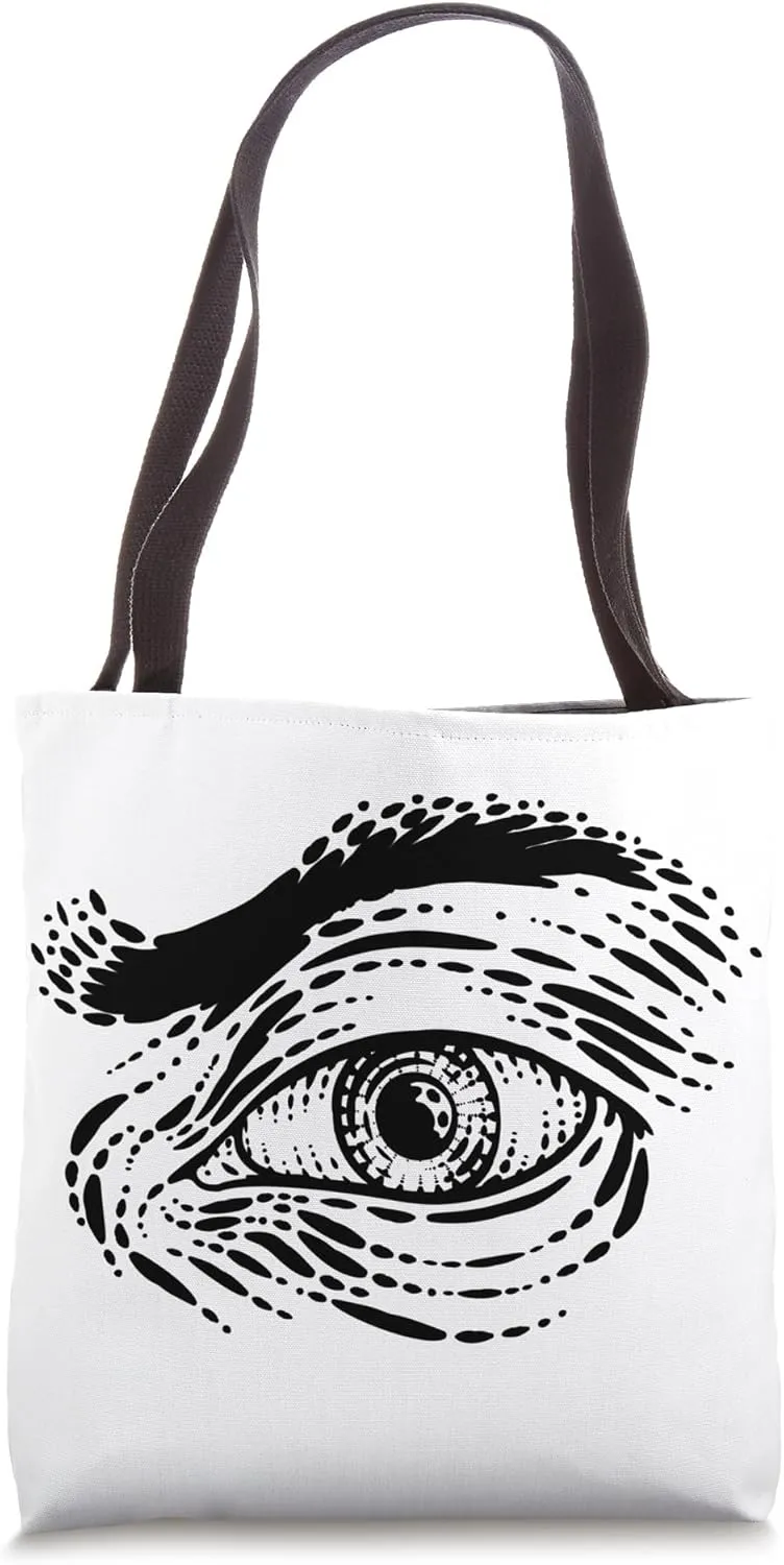 Eye Vintage Woodcut Engraved Drawing Tote Bag