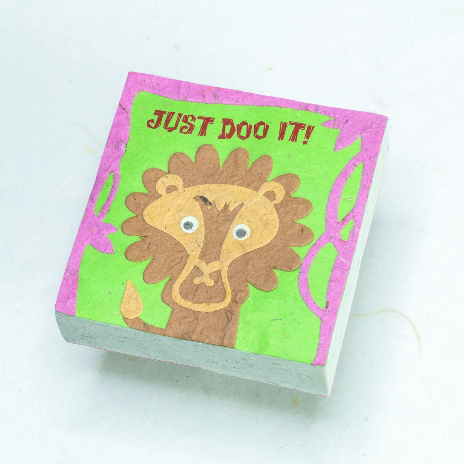 Faces At The Zoo - Lion "Just DOO it!" - Twine Eco-friendly Journal and Scratch Pad Set