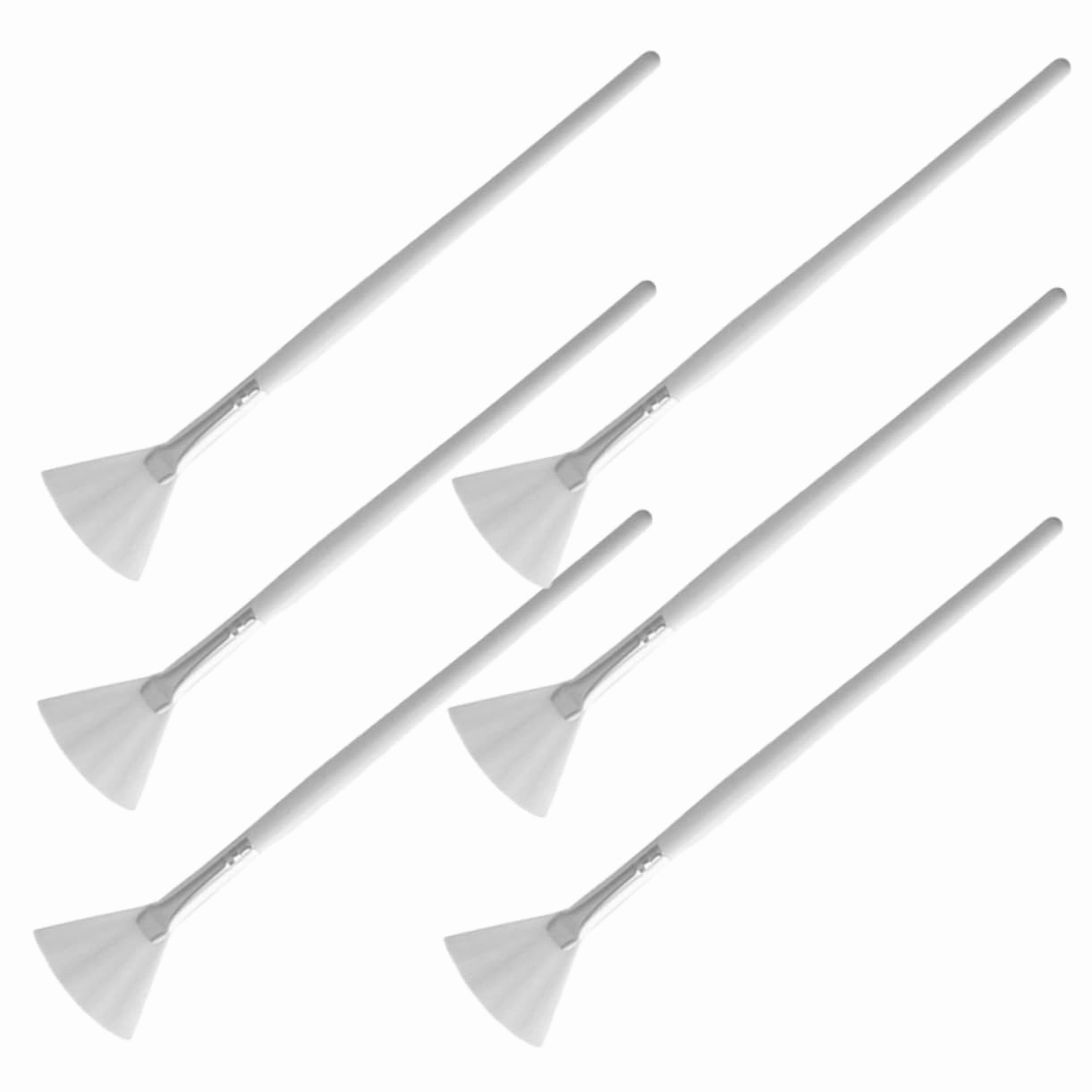 Fan Mask Brush Set 6pcs Face Mask Applicator Perfect for Facials Travel-friendly