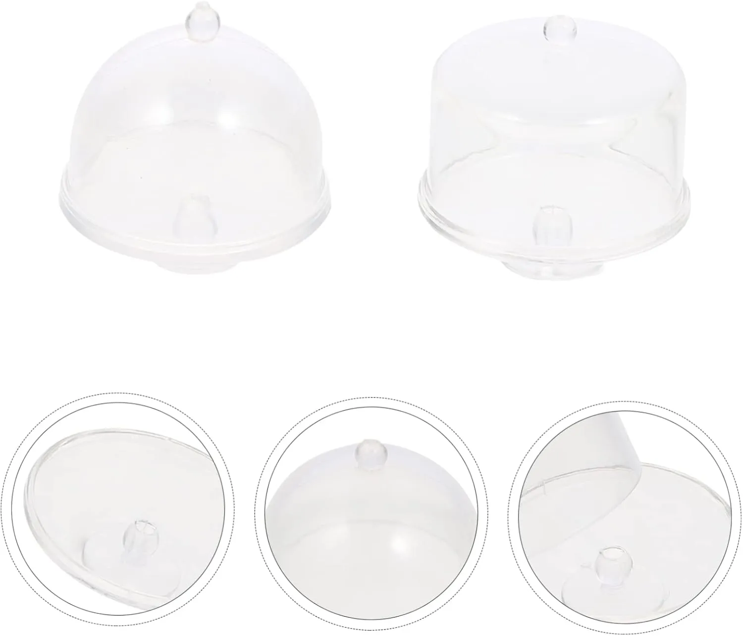FAVOMOTO 10pcs Miniature Cake Stands Display Risers for Dollhouses Adorable Cake Domes for Boys and Girls Toys Compact Accessories for Creative Play