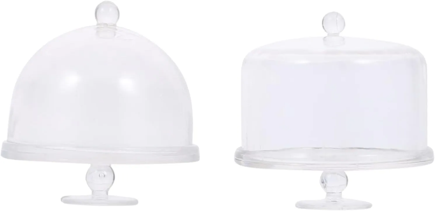 FAVOMOTO 10pcs Miniature Cake Stands Display Risers for Dollhouses Adorable Cake Domes for Boys and Girls Toys Compact Accessories for Creative Play