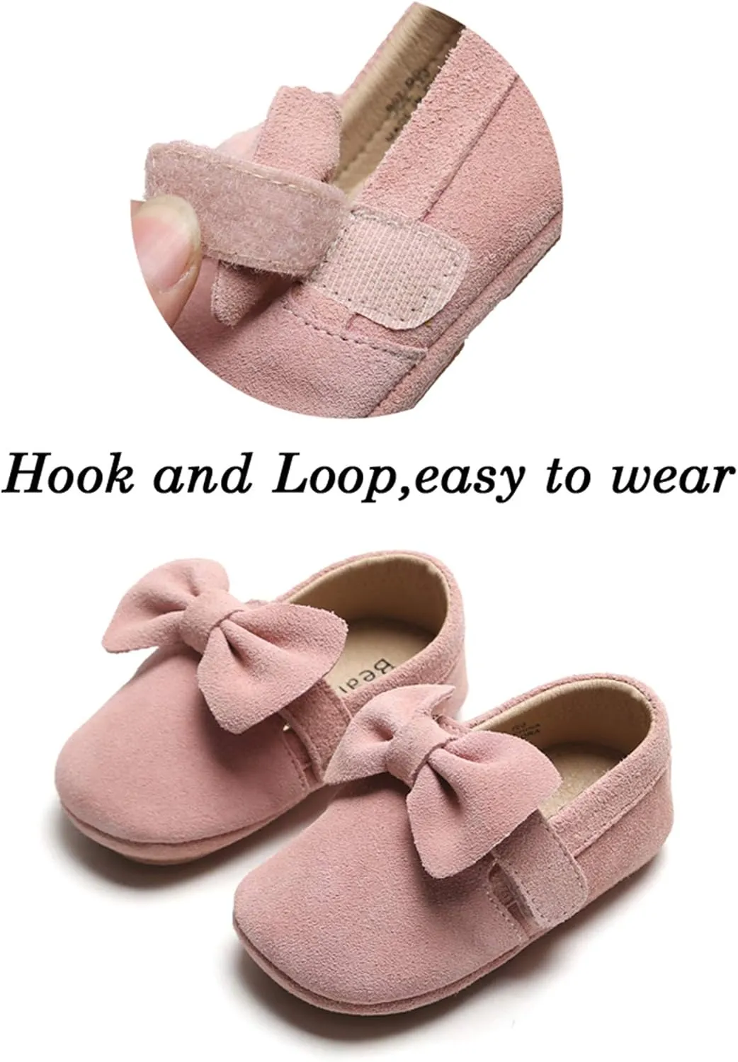 Felix & Flora Soft Sole Baby Shoes - Infant Baby Walking Shoes Moccasinss Rubber Sole Crib Shoes