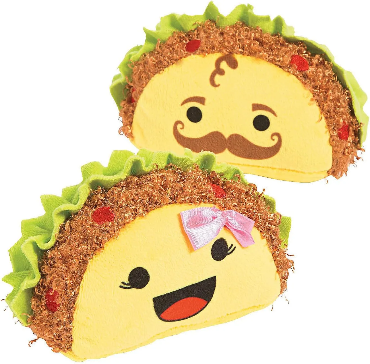 Fiesta Plush Tacos (set of 12) Cinco de Mayo Toys and Favors