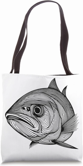 Fingerprint Style - Herring Dad Mom Tote Bag