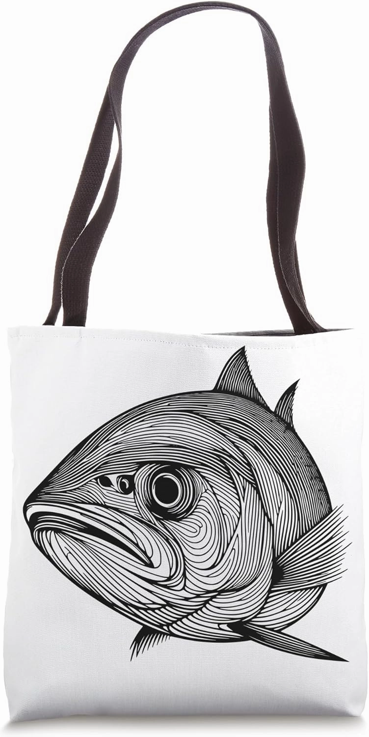 Fingerprint Style - Herring Dad Mom Tote Bag