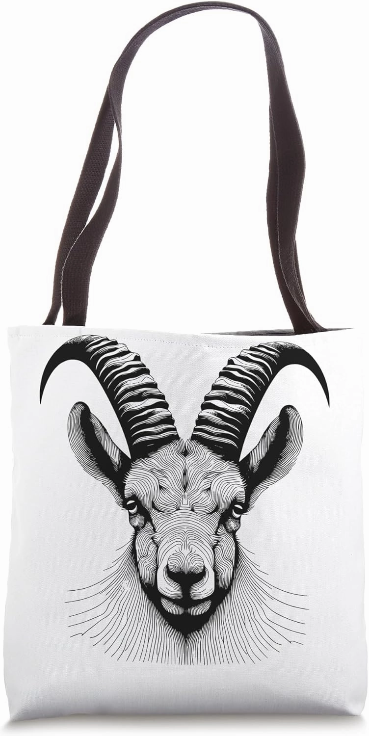 Fingerprint Style - Ibex Dad Mom Tote Bag