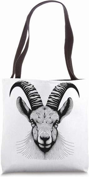 Fingerprint Style - Ibex Dad Mom Tote Bag