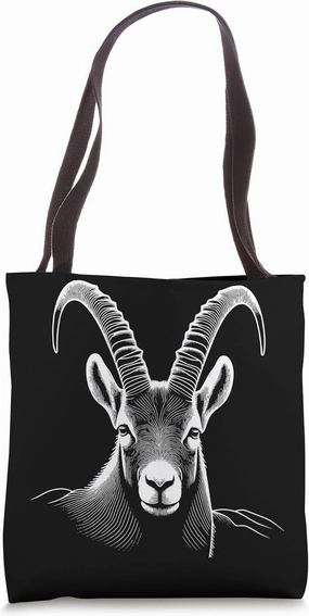 Fingerprint Style - Ibex Dad Mom Tote Bag