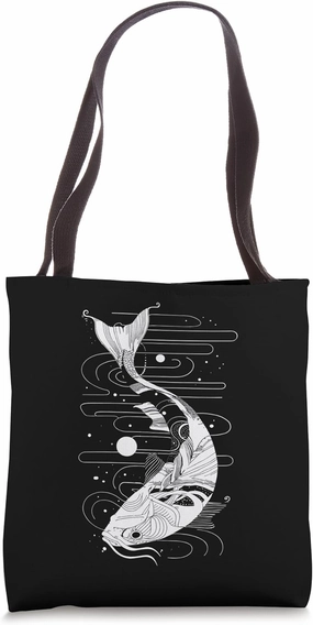 Fish Drawing Fishery Fishing Lessons Tote Bag