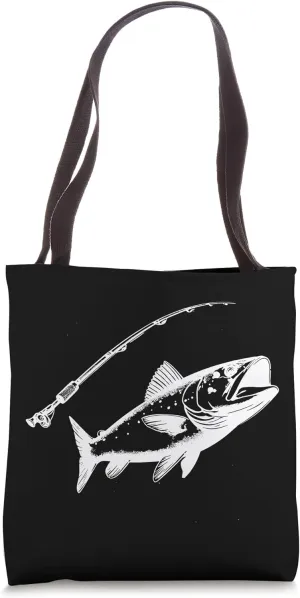 Fishing Drawing Fishery Hobby Tote Bag