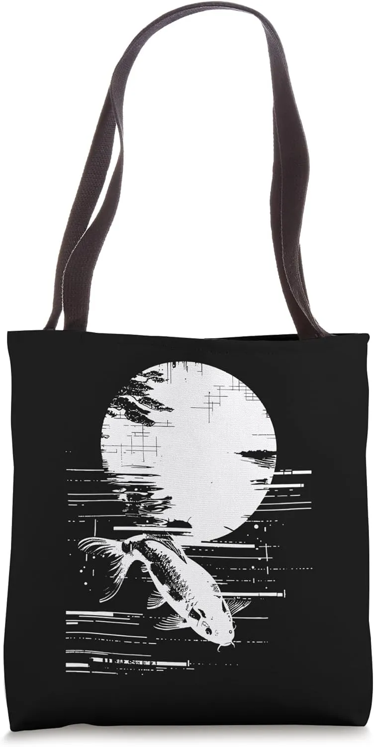 Fishing Drawing Fishery Tote Bag