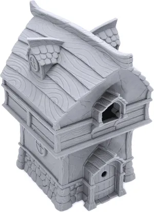Fishing Village Tower by Makers Anvil, 3D Printed Tabletop RPG Scenery and Wargame Terrain for 28mm Miniatures