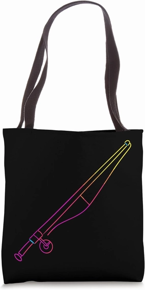 Fishing Rod Drawing Tote Bag