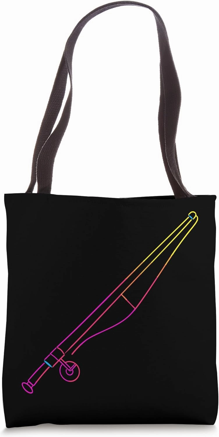 Fishing Rod Drawing Tote Bag
