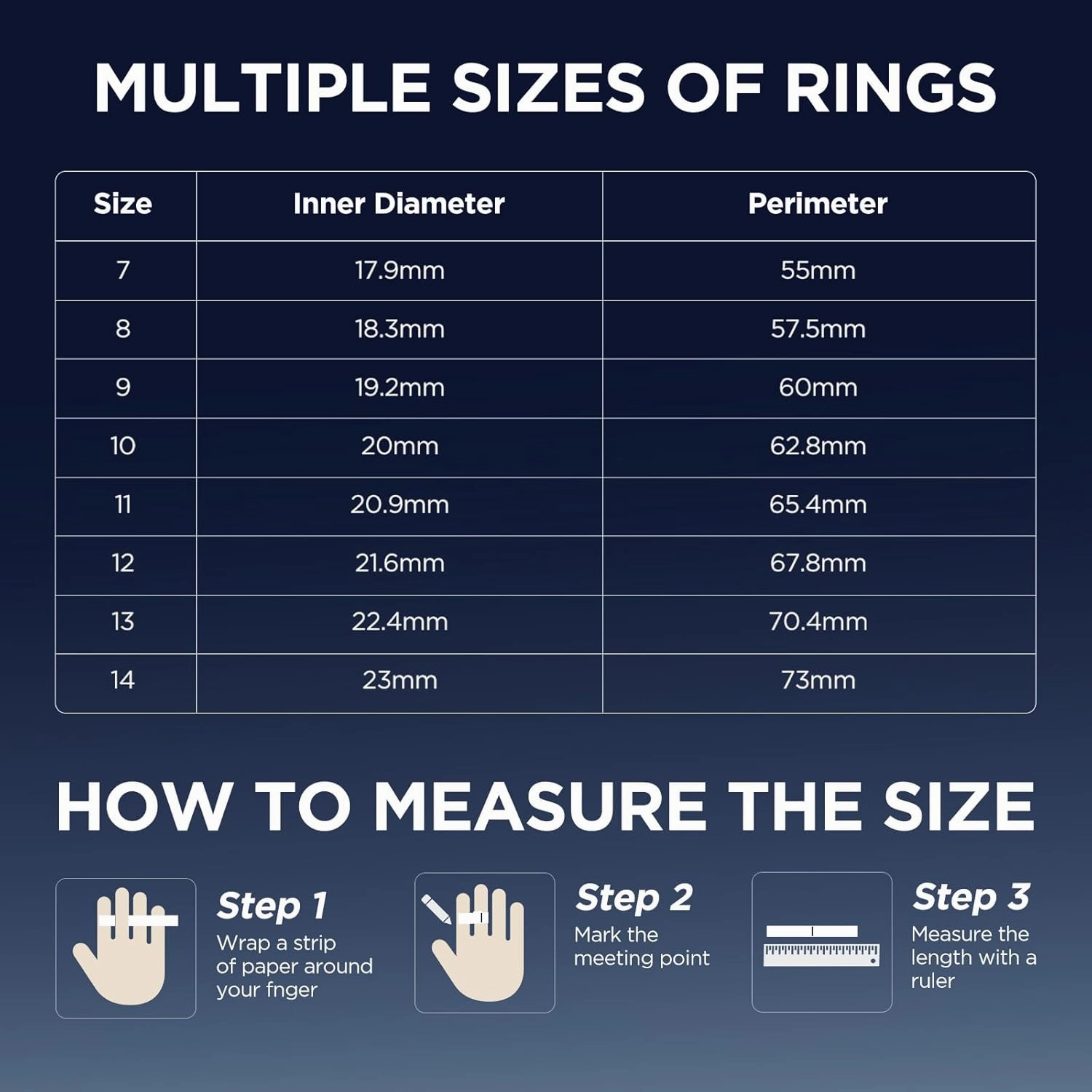 Fitness Tracker, Smart Ring for Women Men, Fitness Ring with Sleep Tracker, 24/7 Heart Rate Monitor, Health Activity Trackers, Step Counter,Calorie Pedometer,No Subscription,for iOS Android(Black,#10)