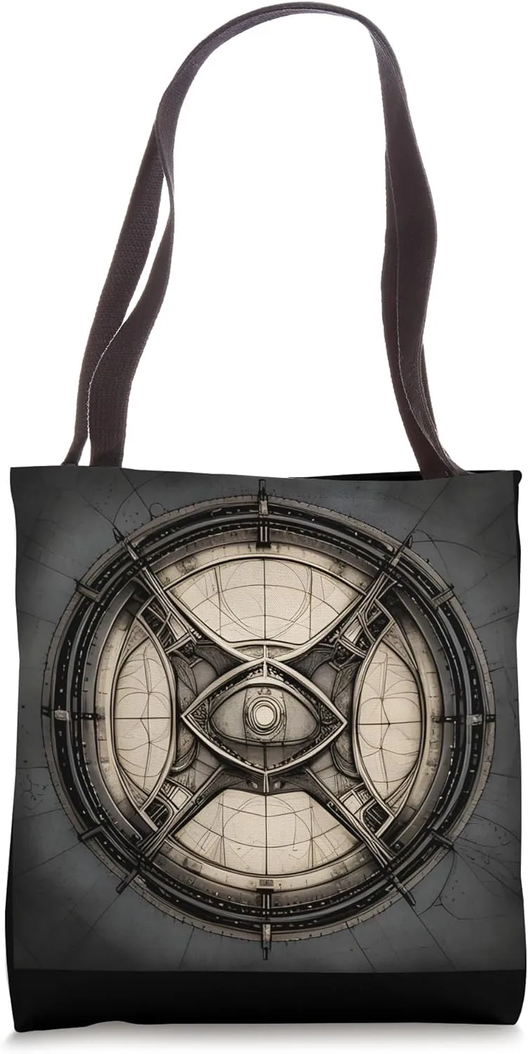 Flying Saucer Spaceship plan drawing Tote Bag