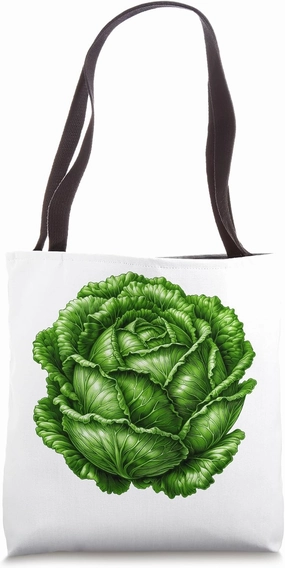 Food Vegetable Retro Drawing Vegans Vintage Art - Cabbage Tote Bag