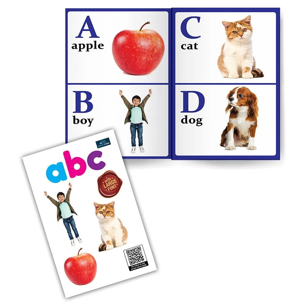 For Little Readings Library Book of - Set of 4 Books - Alphabet , Numbers , Hindi Varnamala , Colors & Shapes For Kids