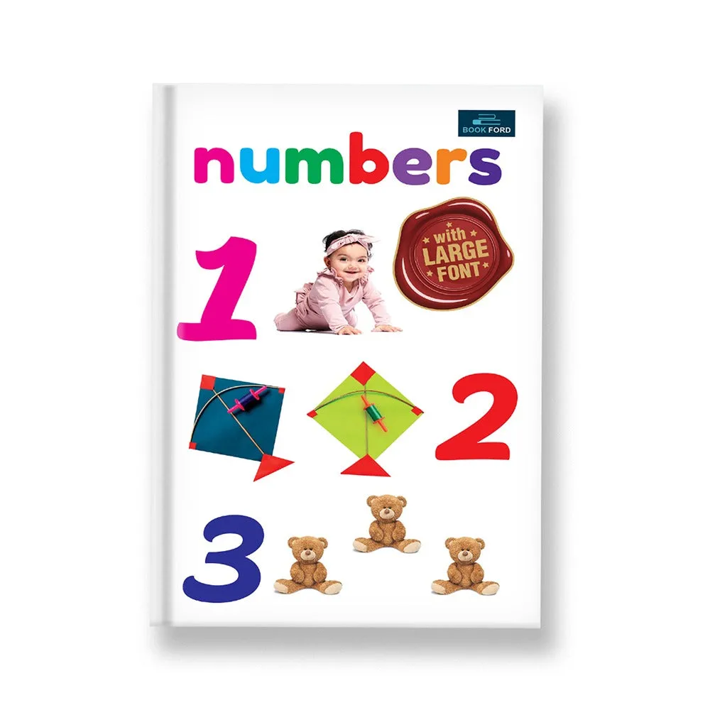 For Little Readings Library Book of - Set of 4 Books - Alphabet , Numbers , Hindi Varnamala , Colors & Shapes For Kids