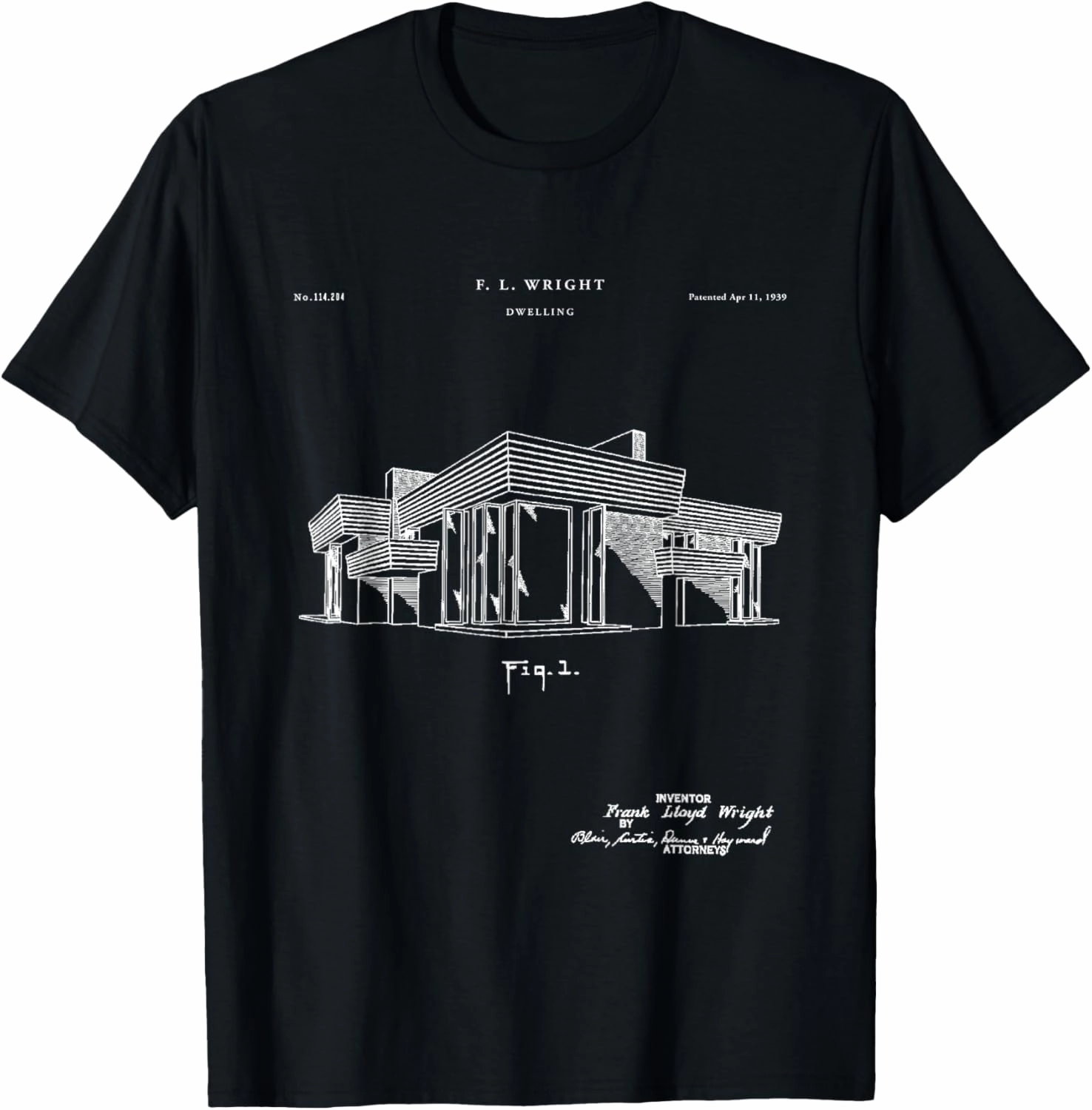 Frank Lloyd Patent t-shirt - unique t-shirt T-Shirt