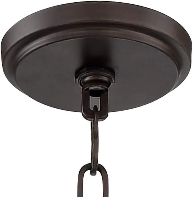 Franklin Iron Works Charleston Painted Bronze Iron Pendant Chandelier 16" Wide Rustic Farmhouse Clear Glass Shade LED 3-Light Dining Room House Foyer Entryway Kitchen Bedroom Living Room Ceilings
