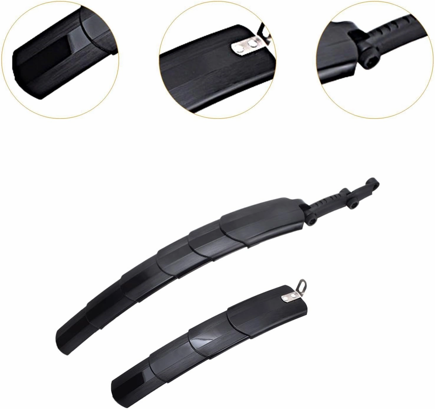 Front Rear Bicycle Mud Guard Set Adjustable Rainproof Repairing Bike Mud Mudguards for Outdoor Biking Riding Mountain Bike