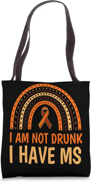 Funny MS Immune Disease Orange Ribbon Butterfly Tote Bag