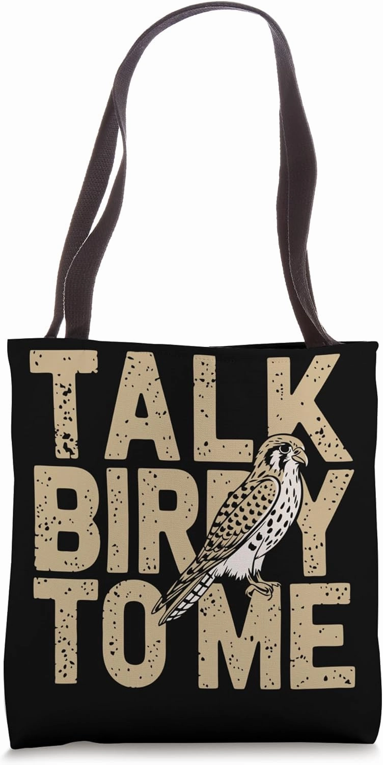 Funny Ornithologist Pun Kestrel Tote Bag