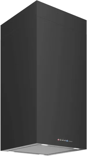 Futuro Futuro Island-mount Range Hood 16" 940-CFM | Loft Black | Sleek Modern Vent Hood | Italian Exhaust Hood |LED, Ultra-Quiet with Blower