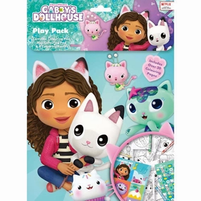 Gabby's Dollhouse Play Pack Colouring Set - Colouring Pad Mini Colouring Pad Colouring Pencils Colouring Pages Creative Playtime