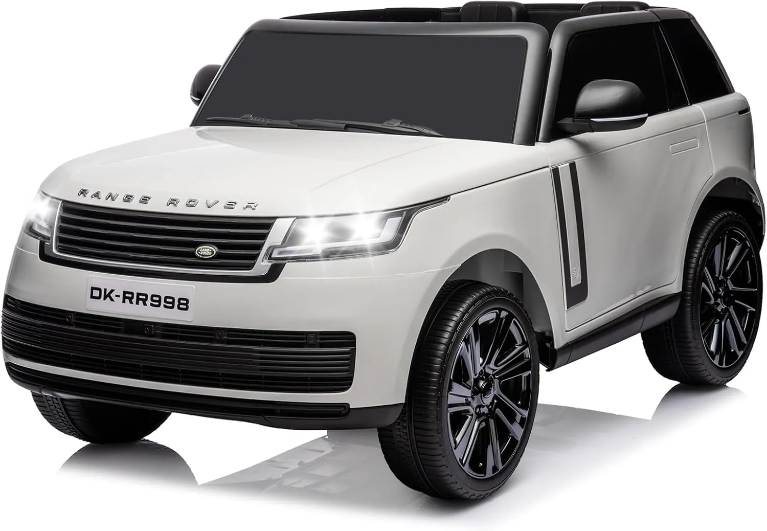 GAOMON 24V 2-Seater Licensed Land Rover Ride On Car Toy w/Parent Remote Control, 3 Speeds, Wireless Music, MP3 Player, Electric Car for Kids Ages 37-95M,White
