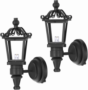Garneck 2pcs Dollhouse Wall Lamp Mini Led Light Fixture for Home Decoration Model House Accessory Lifelike Details for Boys and Girls Playsets