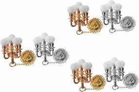 Garneck 5sets 2pcs Miniature Ceiling Lamp Simulation Lighting for Dollhouse Decor Compact Design for Mini House Use Finish Safe and Miniature Decorations 2pcs*5