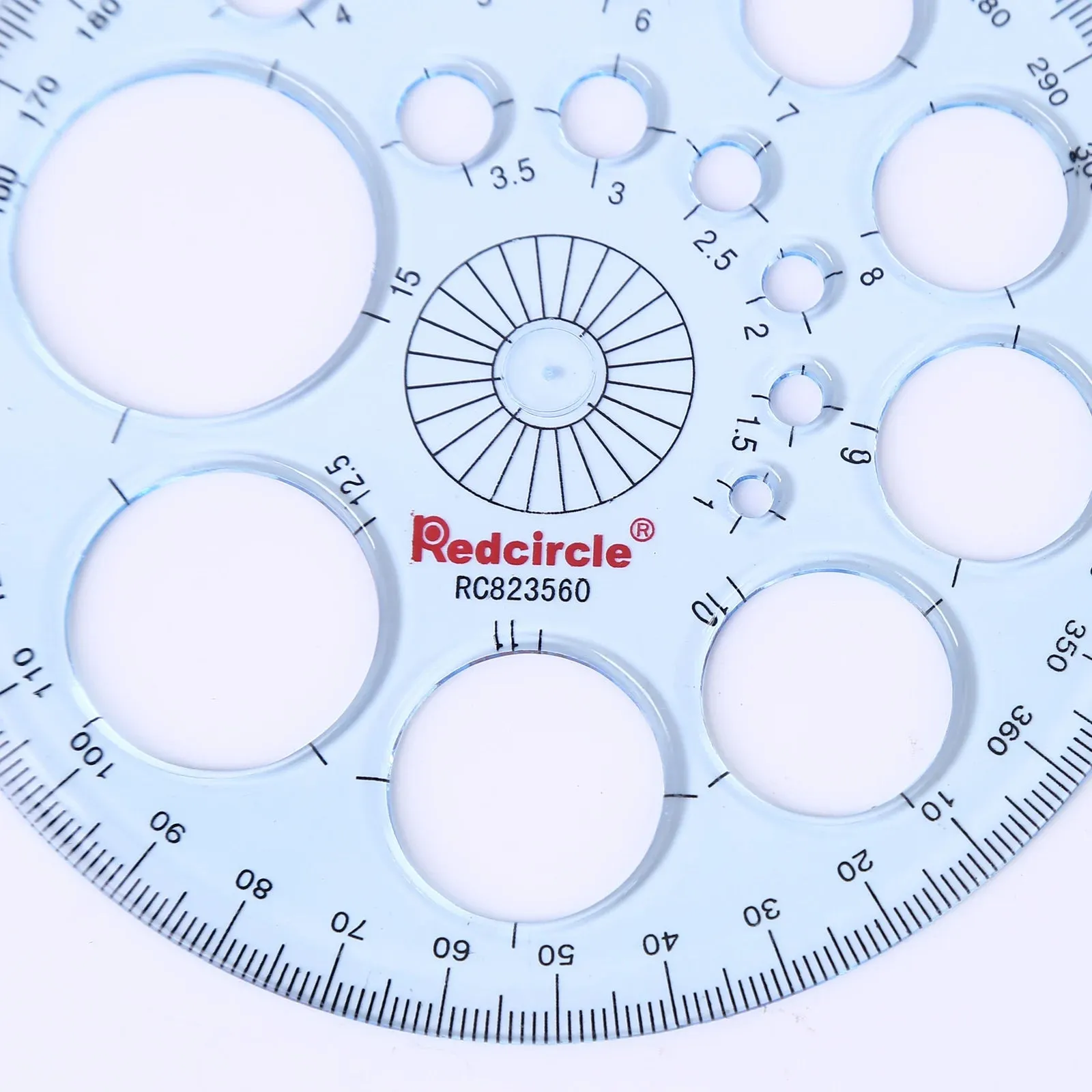 Geometric Template Plastic Ruler Multifunction Measuring Circles Stencils for Drawing Shapes and Designs