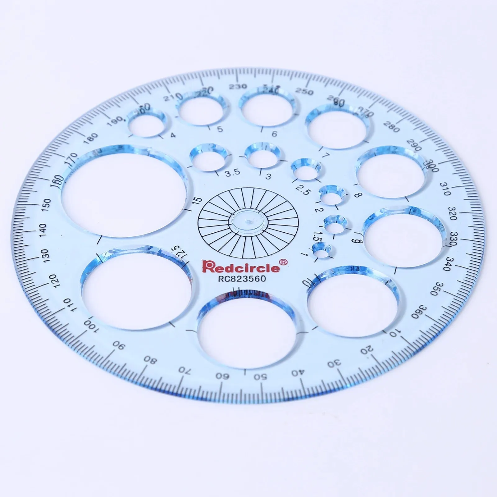 Geometric Template Plastic Ruler Multifunction Measuring Circles Stencils for Drawing Shapes and Designs