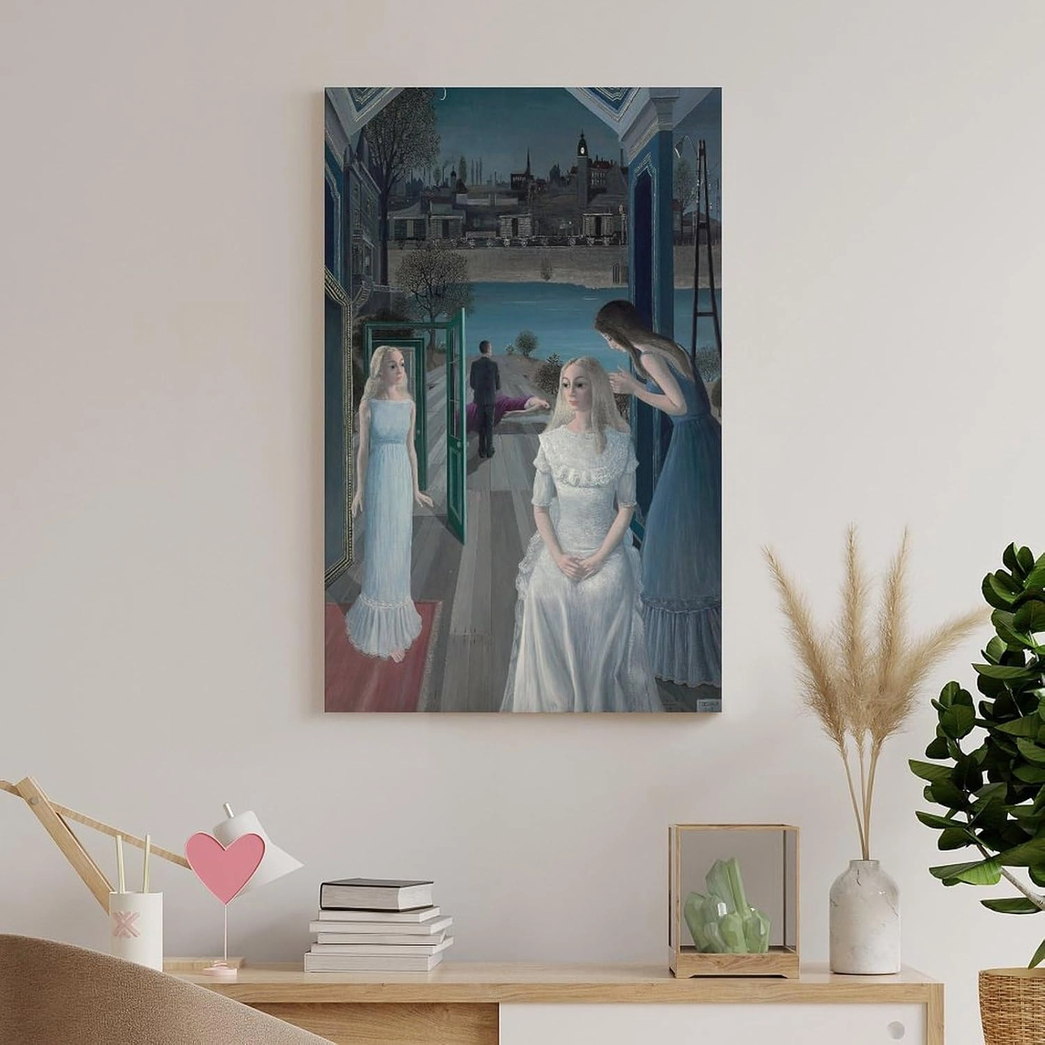 GHUYTKN PAUL DELVAUX Le Sacrifice D'Iphigénie High-Definition Spray-Painted Oil Paintings for Versatile Decor - Home & Commercial Artworks Canvas Poster Room Aesthetic Wall Art Prints Home Modern Deco