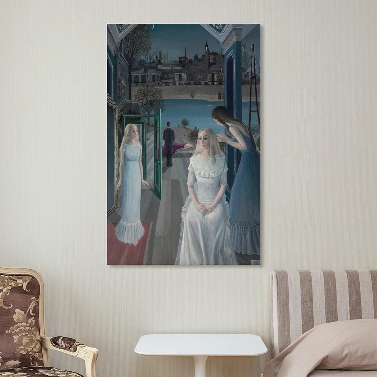 GHUYTKN PAUL DELVAUX Le Sacrifice D'Iphigénie High-Definition Spray-Painted Oil Paintings for Versatile Decor - Home & Commercial Artworks Canvas Poster Room Aesthetic Wall Art Prints Home Modern Deco