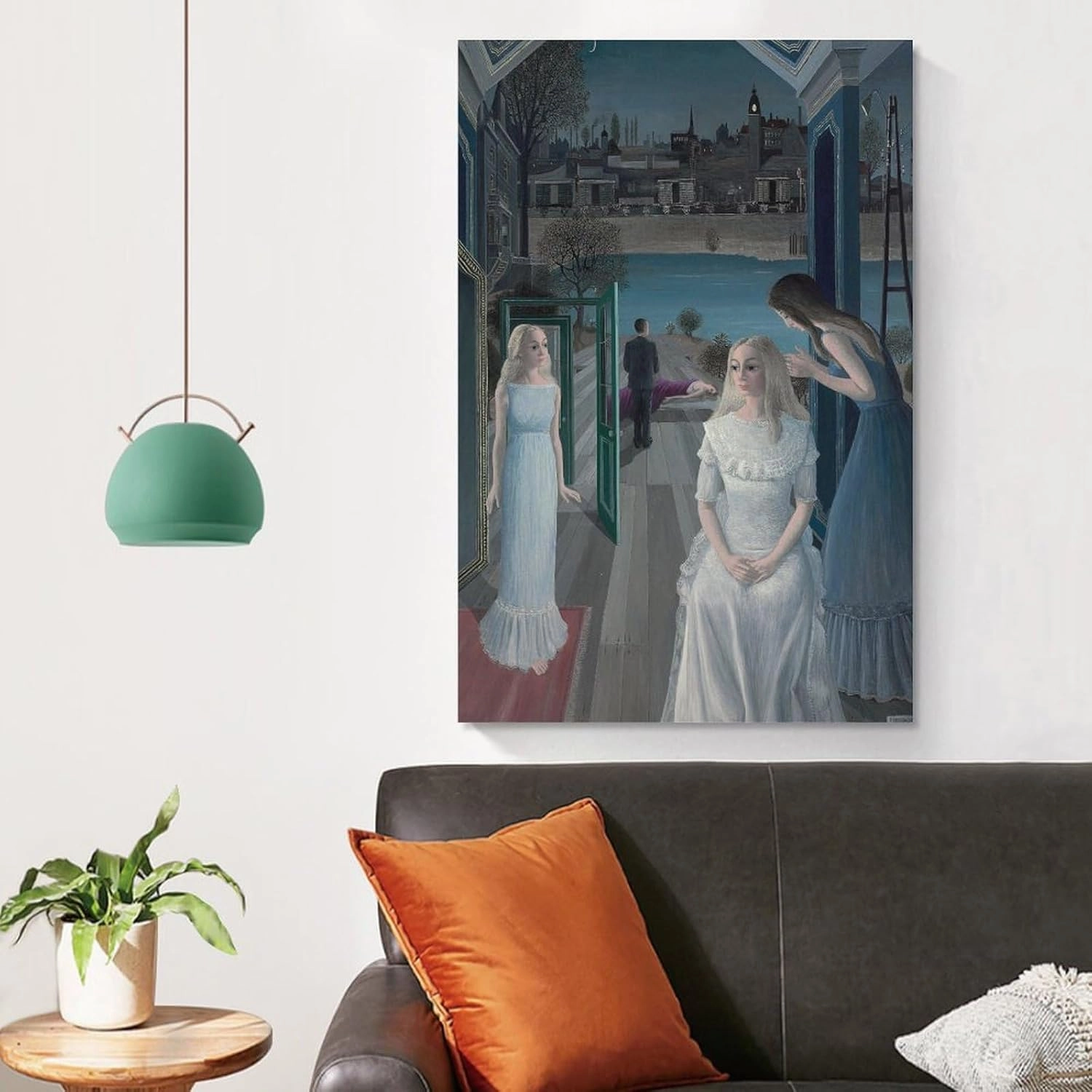 GHUYTKN PAUL DELVAUX Le Sacrifice D'Iphigénie High-Definition Spray-Painted Oil Paintings for Versatile Decor - Home & Commercial Artworks Canvas Poster Room Aesthetic Wall Art Prints Home Modern Deco
