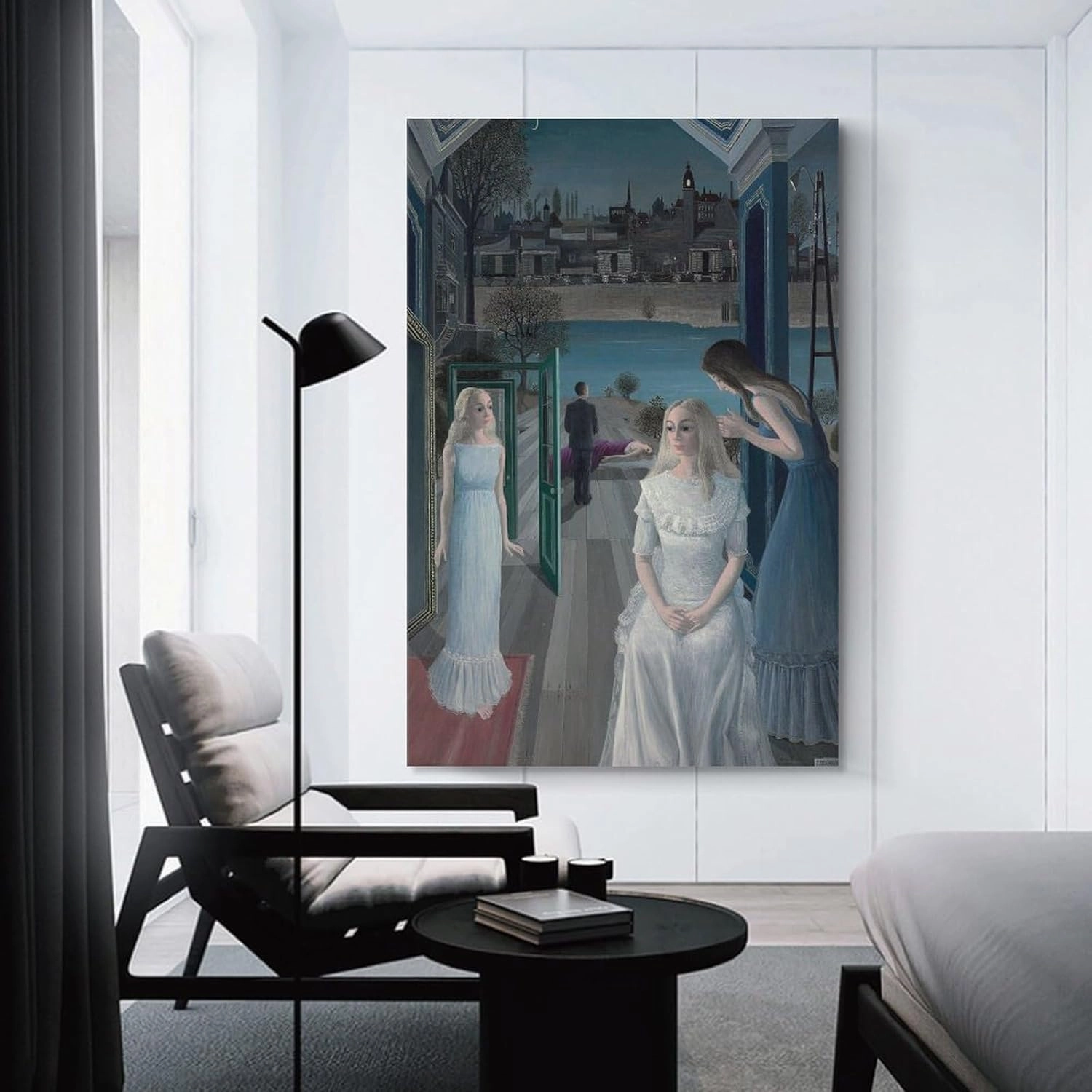 GHUYTKN PAUL DELVAUX Le Sacrifice D'Iphigénie High-Definition Spray-Painted Oil Paintings for Versatile Decor - Home & Commercial Canvas Painting Poster Wall Art Decorative Picture Prints Modern Decor