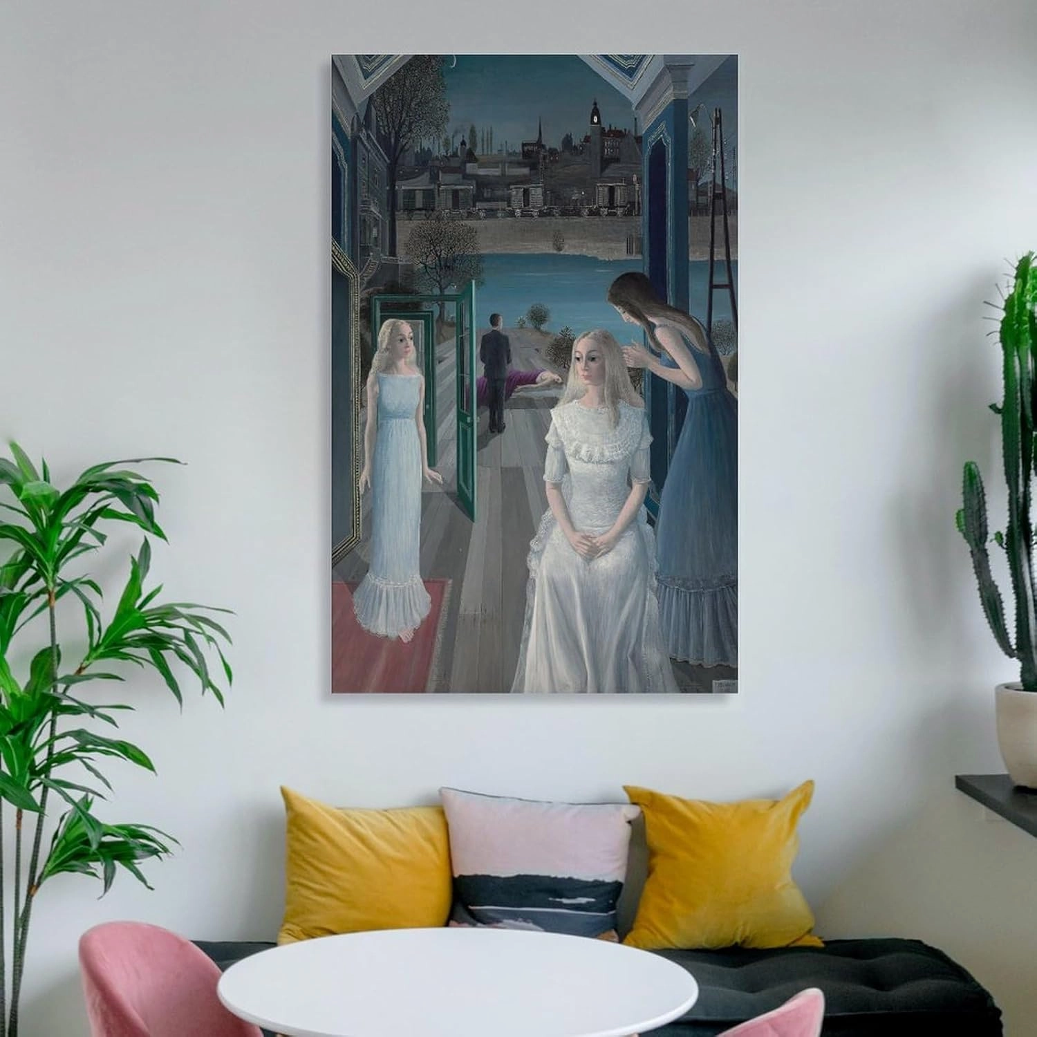 GHUYTKN PAUL DELVAUX Le Sacrifice D'Iphigénie High-Definition Spray-Painted Oil Paintings for Versatile Decor - Home & Commercial Canvas Painting Poster Wall Art Decorative Picture Prints Modern Decor