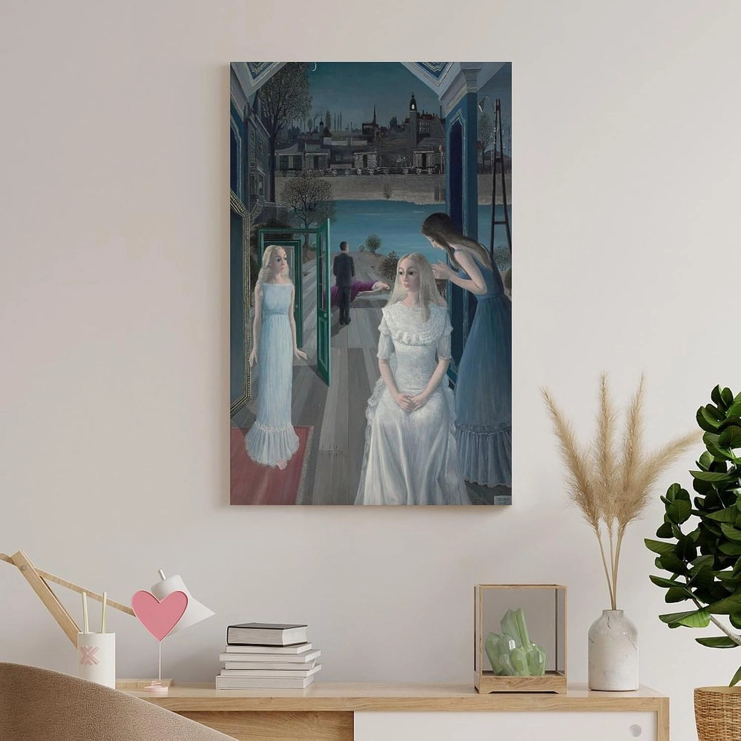 GHUYTKN PAUL DELVAUX Le Sacrifice D'Iphigénie High-Definition Spray-Painted Oil Paintings for Versatile Decor - Home & Commercial Canvas Painting Poster Wall Art Decorative Picture Prints Modern Decor