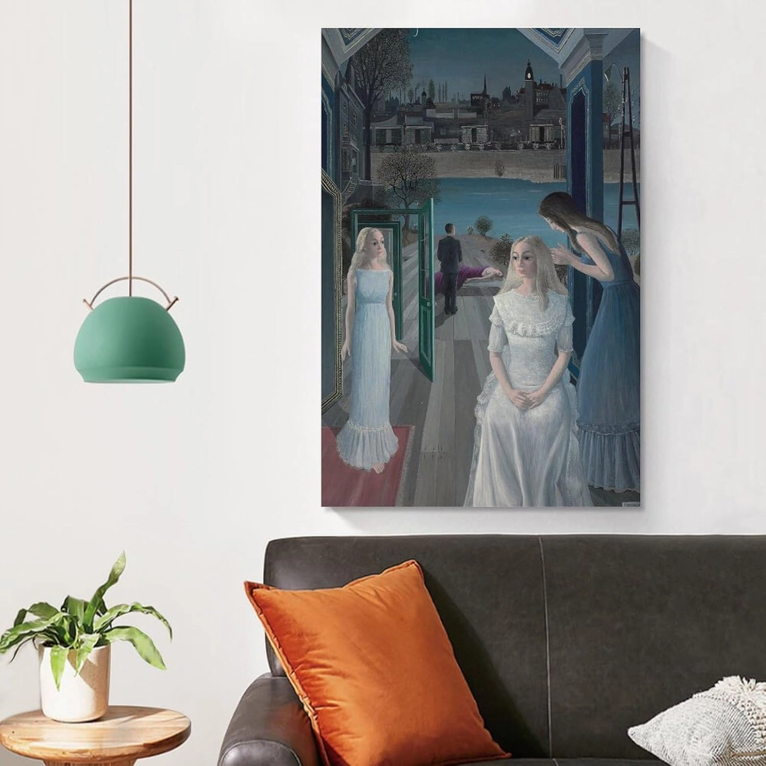 GHUYTKN PAUL DELVAUX Le Sacrifice D'Iphigénie High-Definition Spray-Painted Oil Paintings for Versatile Decor - Home & Commercial Canvas Painting Poster Wall Art Decorative Picture Prints Modern Decor
